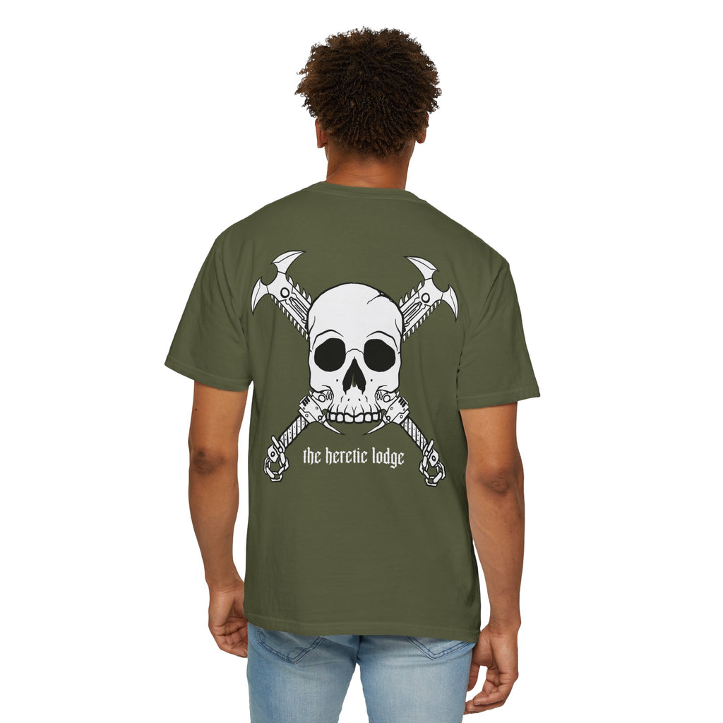 Heretic LodgeSkull and Chain Cleavers T shirt