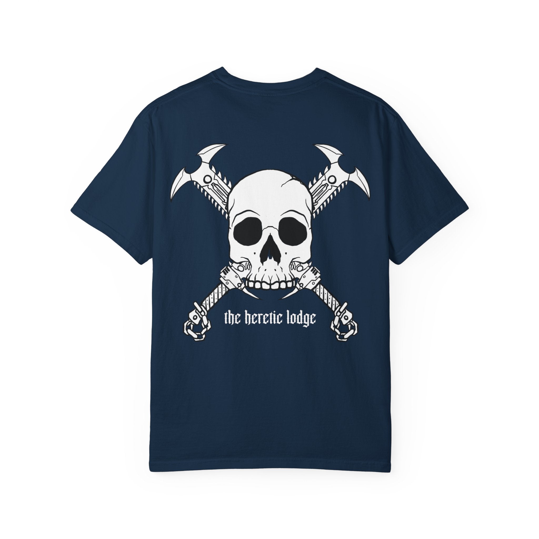 Heretic LodgeSkull and Chain Cleavers T shirt